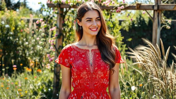 Les 5 raisons d'adopter une robe champêtre rouge pour vos occasions